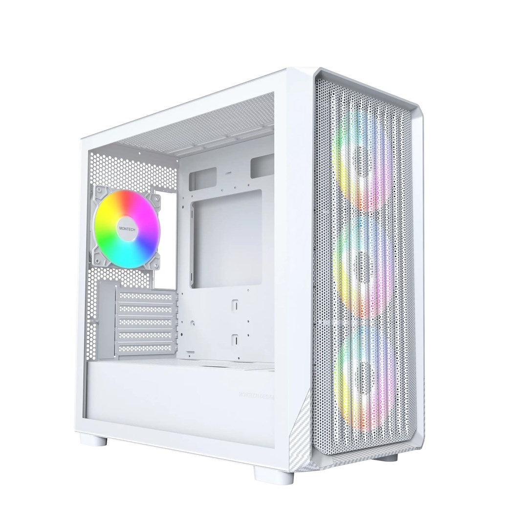 Montech X5M (W) zabezpieczenia & uchwyty komputerów Micro Tower Biały
