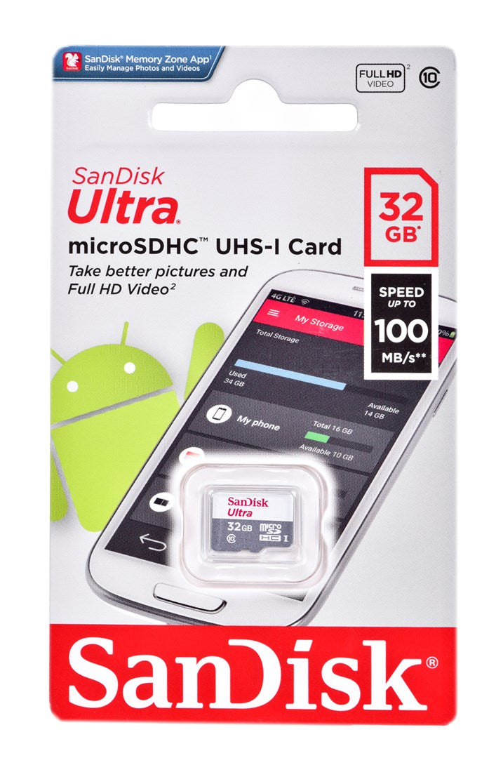 SANDISK ULTRA microSDHC 32 GB 100MB/s
