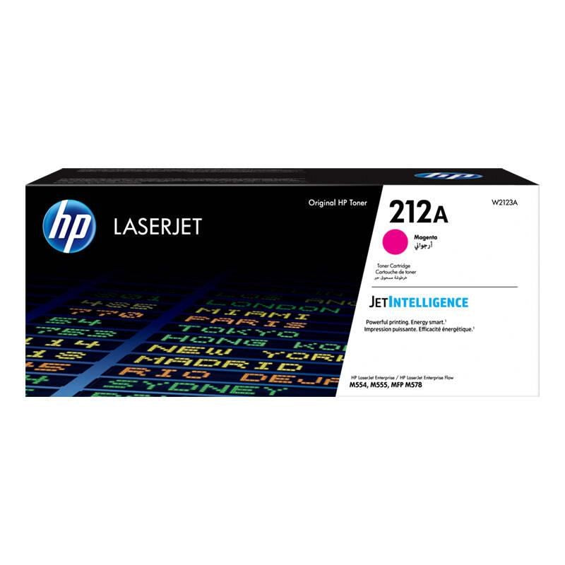 Oryginalny wkład z purpurowym tonerem HP 212A do drukarki LaserJet