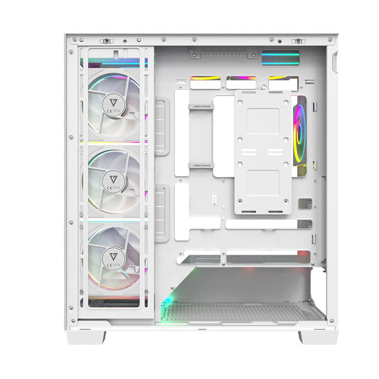 MODECOM OBUDOWA VOLCANO STELLAR PLUS ARGB MIDI 8F WHITE