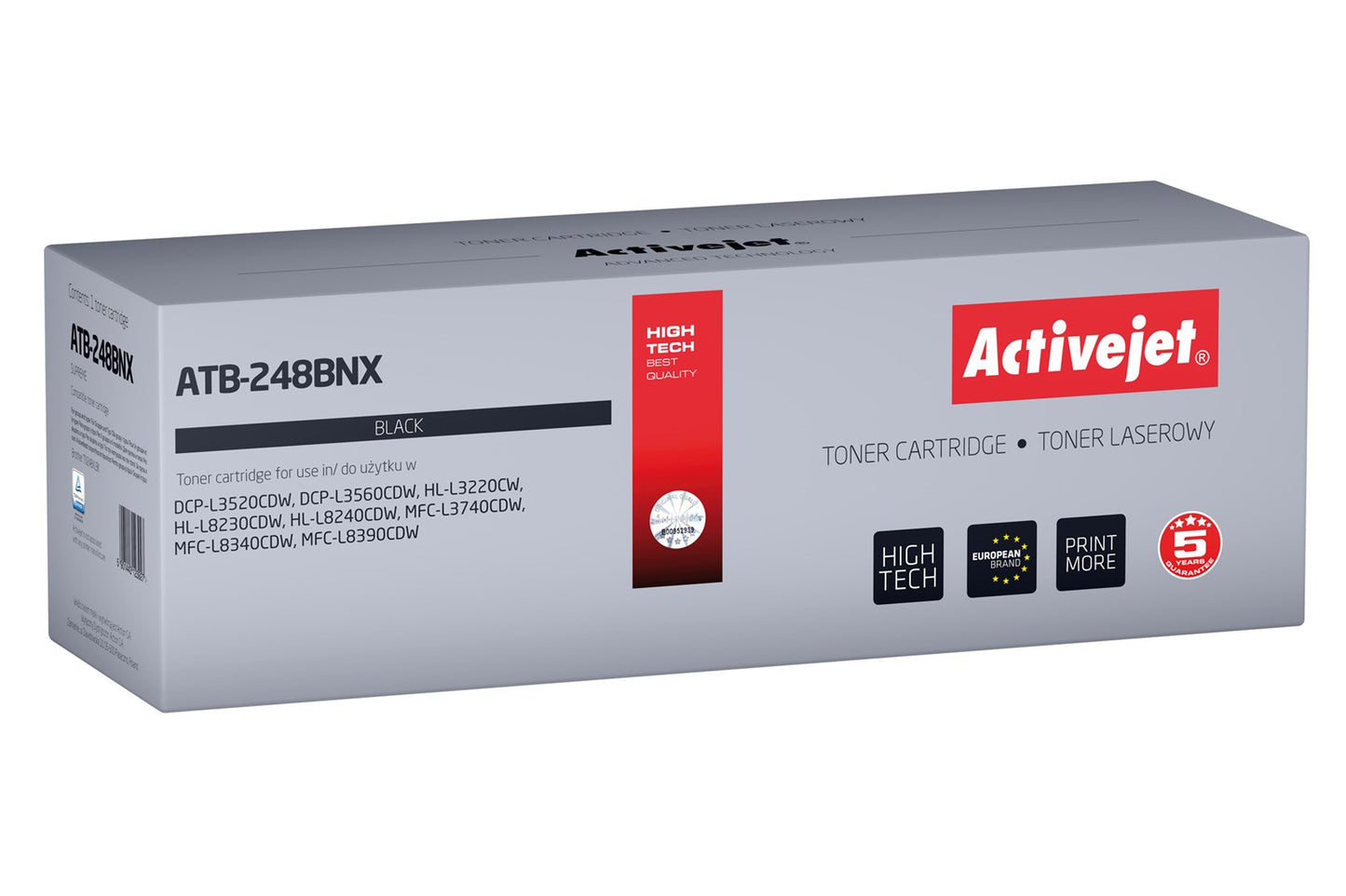 Activejet ATB-248BNX Toner (zamiennik Brother TN248XLBK; Supreme; 3000 stron; czarny)