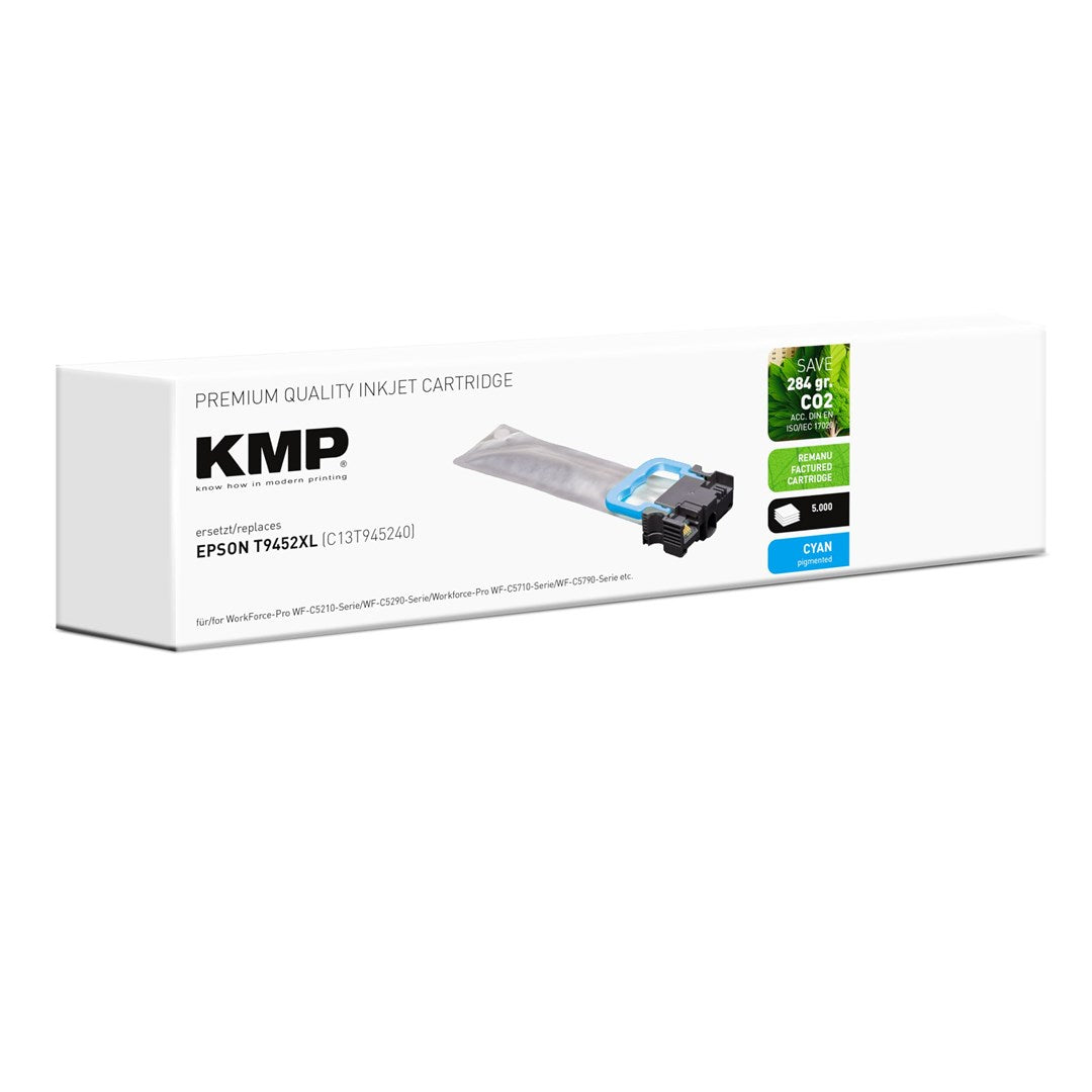 KMP Patrone Epson T9452 cyan 5000 S. E256X remanufactured