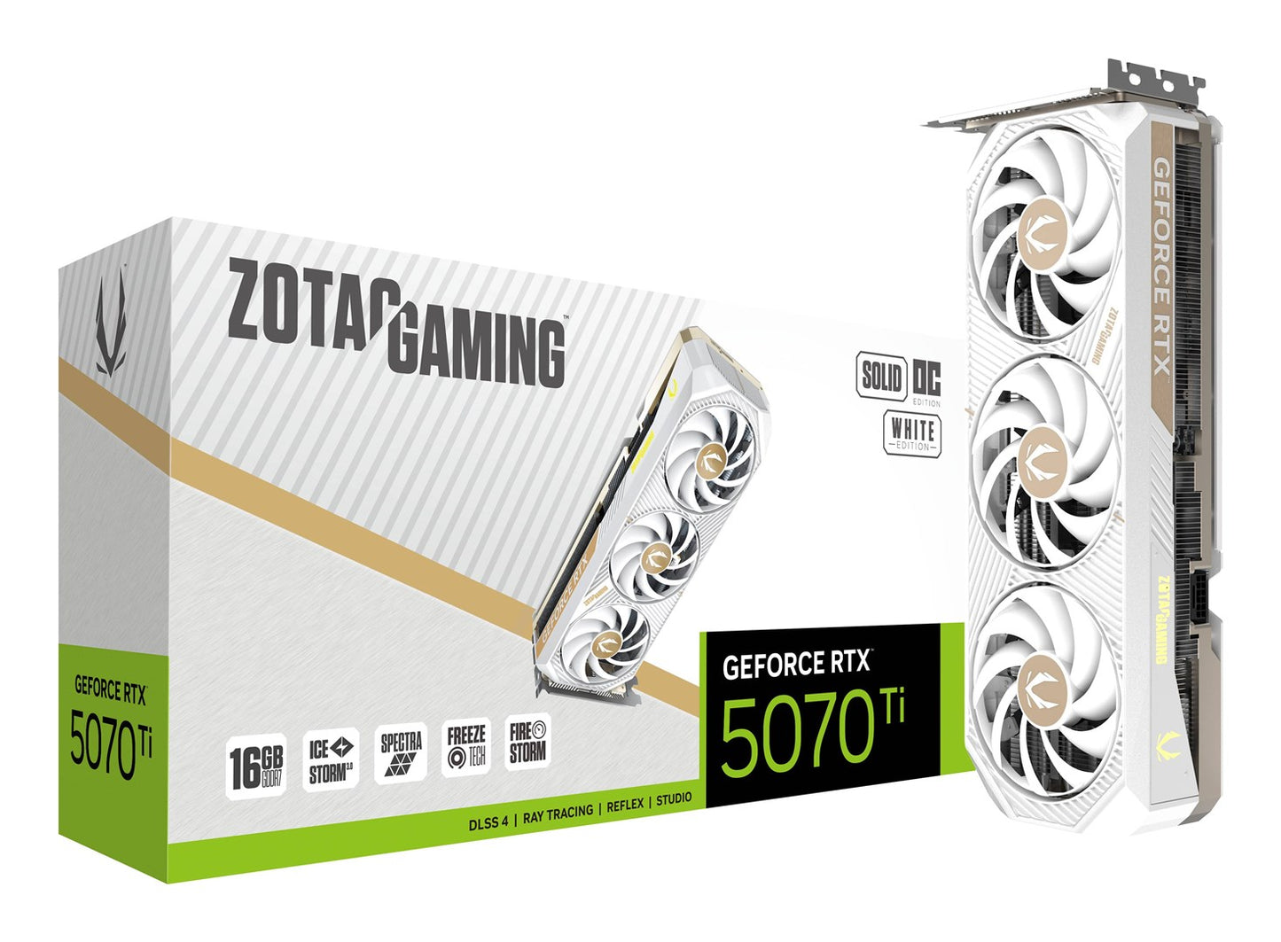 Karta graficzna ZOTAC RTX 5070 Ti SOLID Core OC White