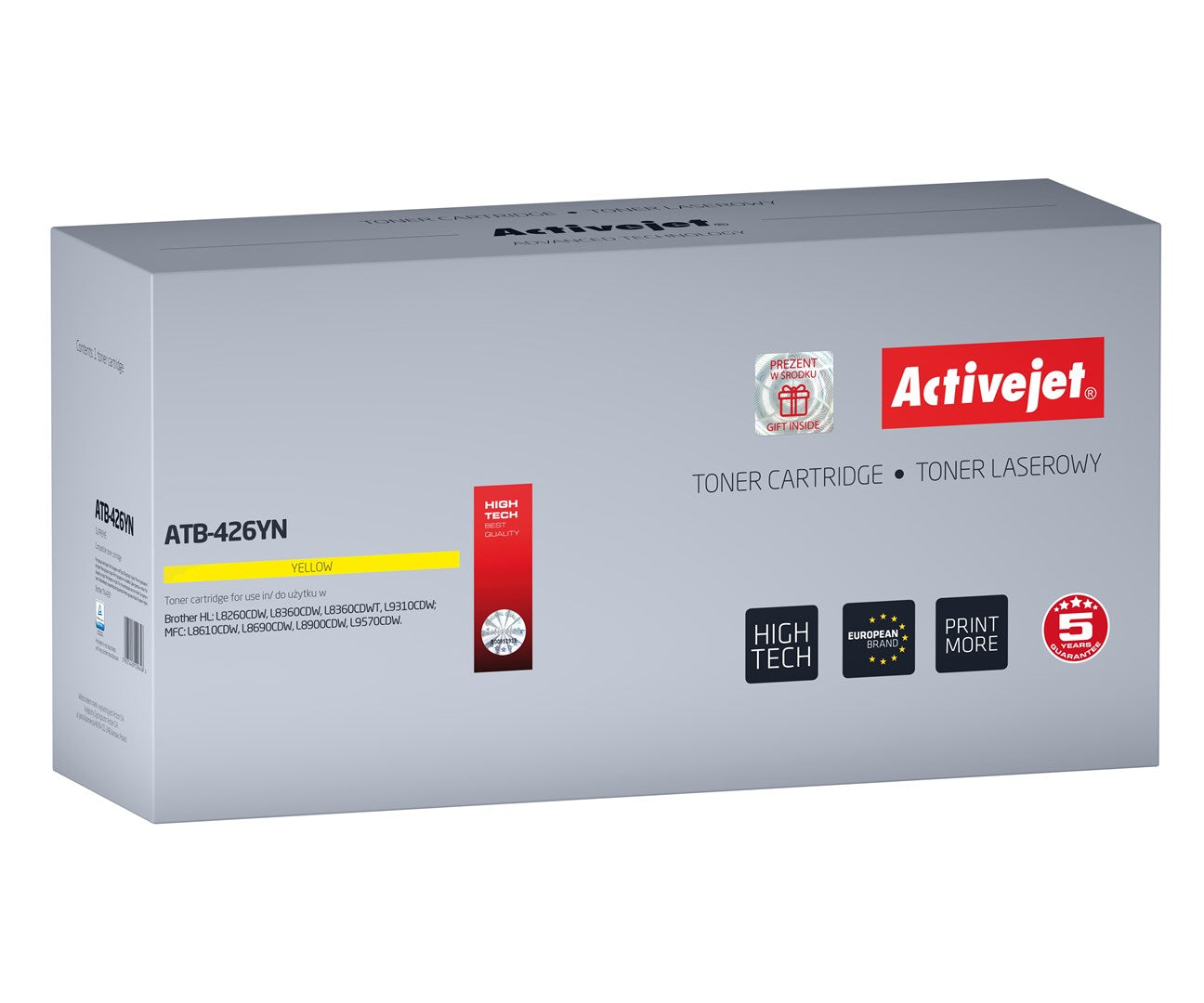 Activejet ATB-426YN Toner (zamiennik Brother TN-426Y; Supreme; 6500 stron; żółty)
