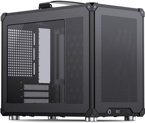 Obudowa PC Jonsbo C6 MAX, Mini Obudowa, Micro-ATX, Szkło Hartowane -