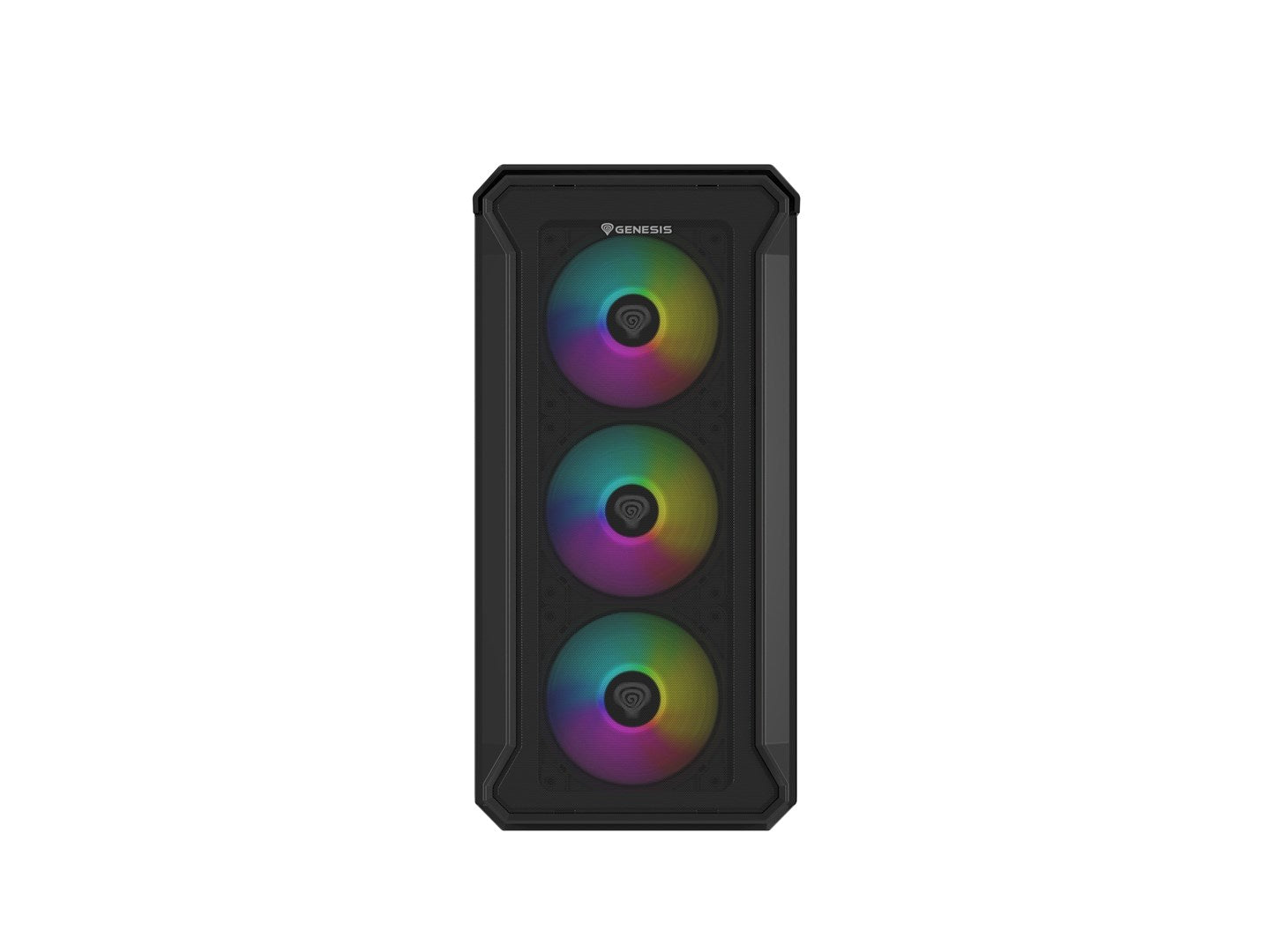 Obudowa NATEC Genesis Irid 503 ARGB NPC-1559 (Micro ATX. Mini ITX; kolor czarny)
