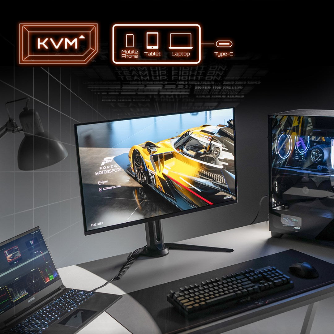 GIGABYTE AORUS FO32U EK monitor komputerowy 80 cm (31.5") 3840 x 2160 px 4K Ultra HD OLED Czarny