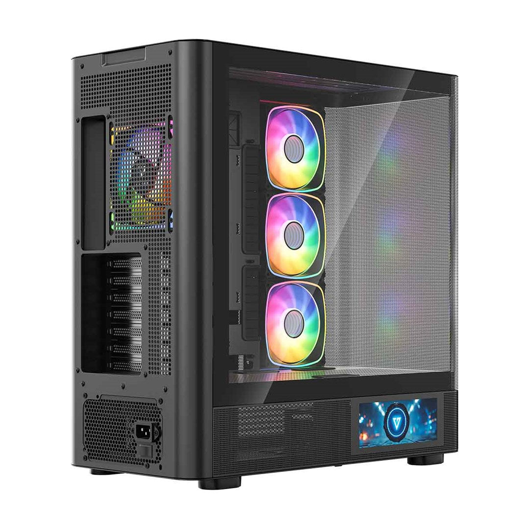 MODECOM OBUDOWA VOLCANO AQ 400 ARGB MIDI CZARNA