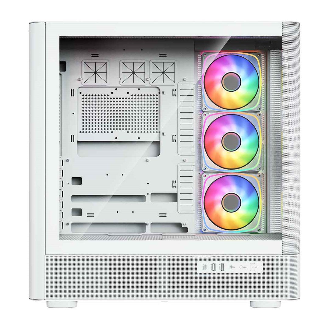 MODECOM OBUDOWA VOLCANO AQ 300 ARGB MIDI BIAŁA
