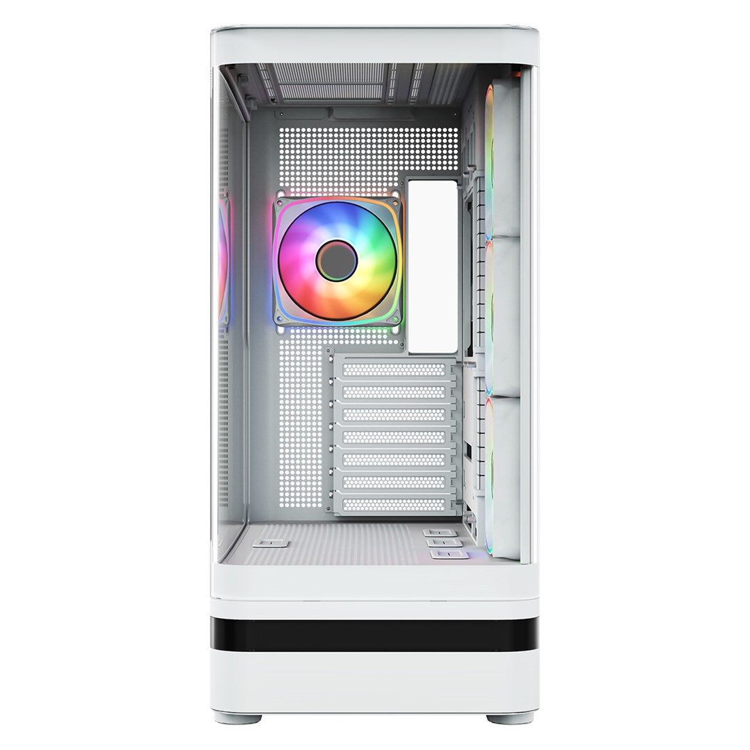 MODECOM OBUDOWA VOLCANO AQ 100 ARGB MIDI BIAŁA