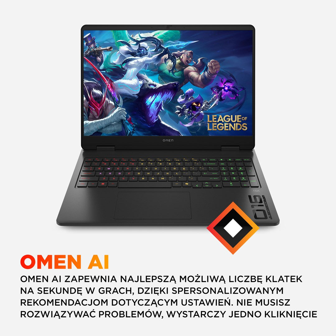 HP OMEN 16-am0007nw Ultra 5 225H 16.0" 2K IPS 144Hz 300nits AG 32GB DDR5 5600 SSD1TB GeForce RTX 5060_8GB Cam1080p 83Wh Win11 Shadow Black 2Y