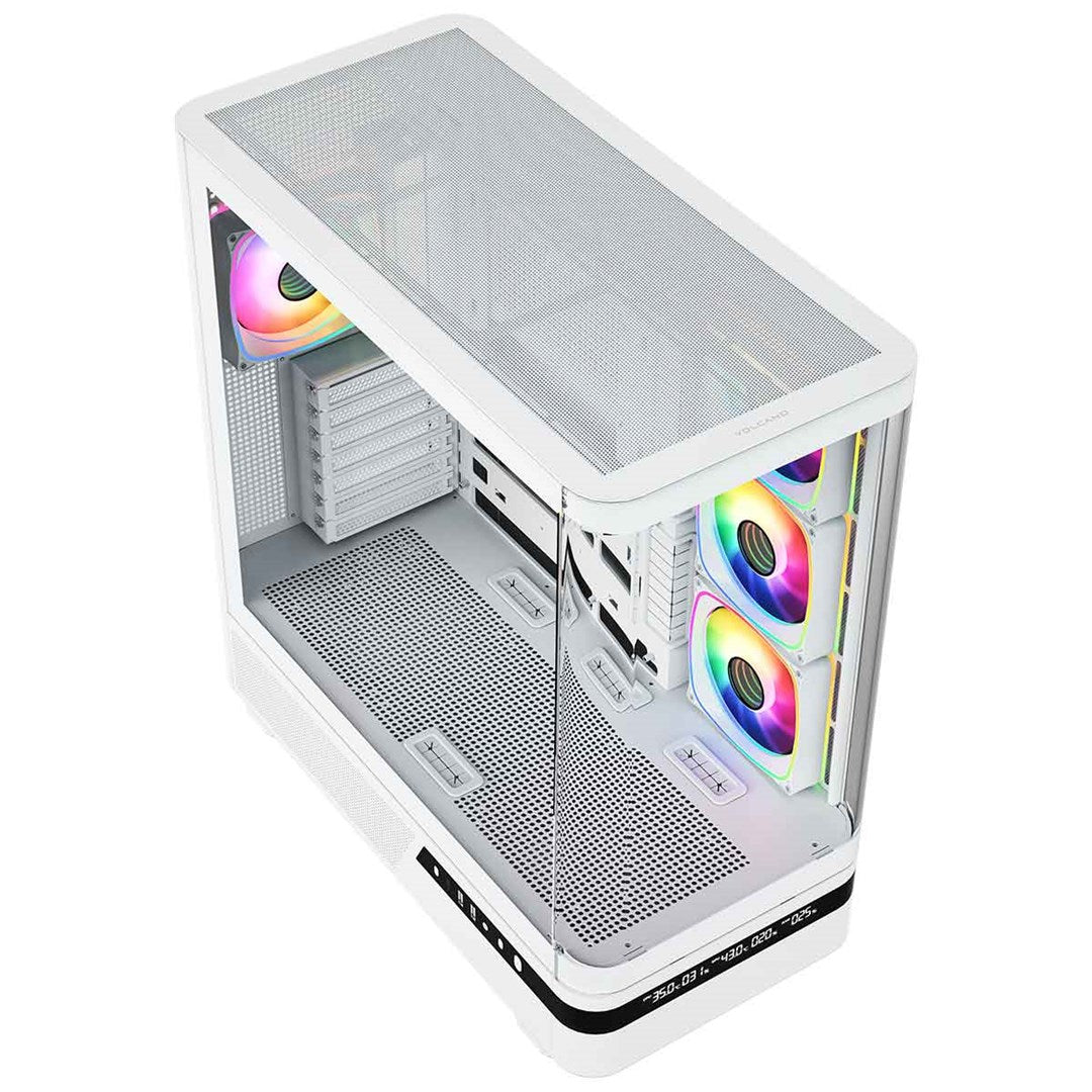MODECOM OBUDOWA VOLCANO AQ 200 ARGB MIDI BIAŁA