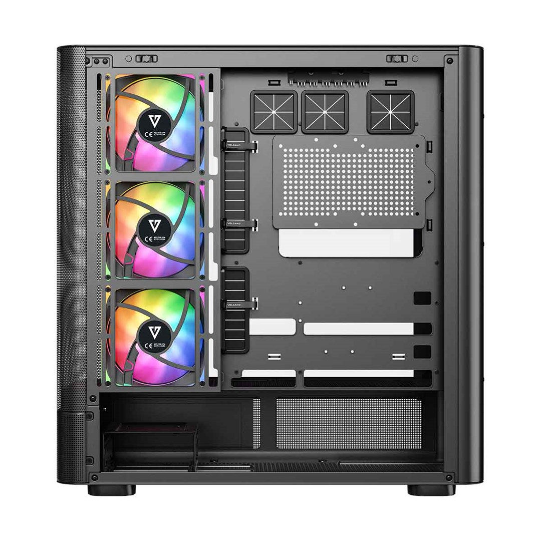 MODECOM OBUDOWA VOLCANO AQ 400 ARGB MIDI CZARNA