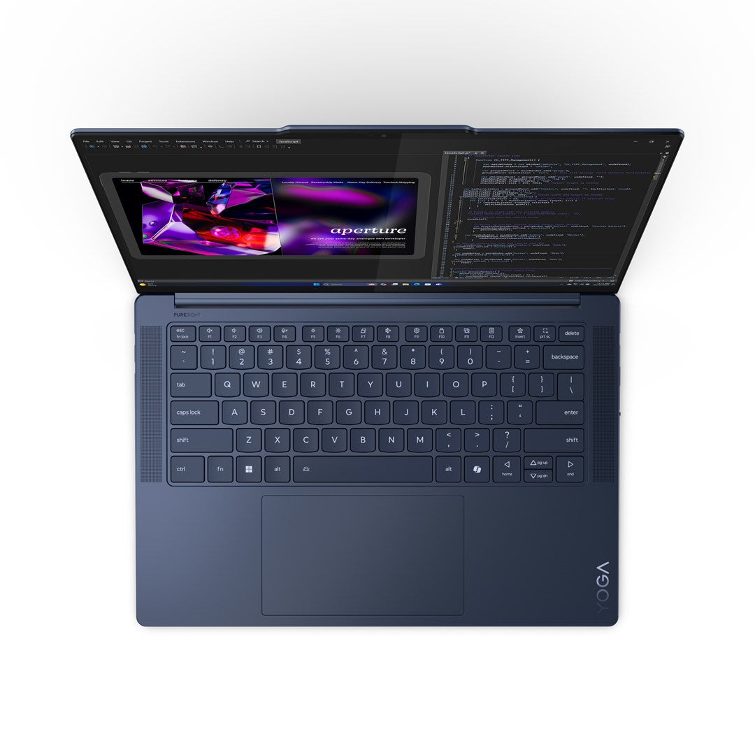 Lenovo Yoga Slim 7 14Q8X9 Snapdragon X Elite X1E-78-100 14.5" 3K Touch OLED 500nits Glossy 90Hz 16GB LPDDR5x-8448 SSD512 Qualcomm Adreno GPU 70Wh Win11 Cosmic Blue