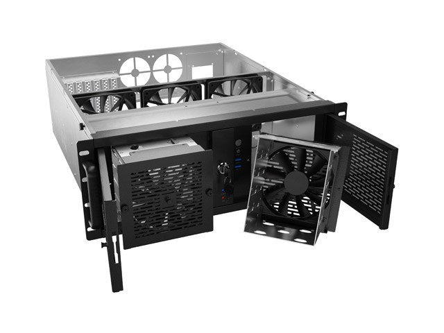 Obudowa do serwera modułowego Rack 4U Lanberg SC01-5204-12B