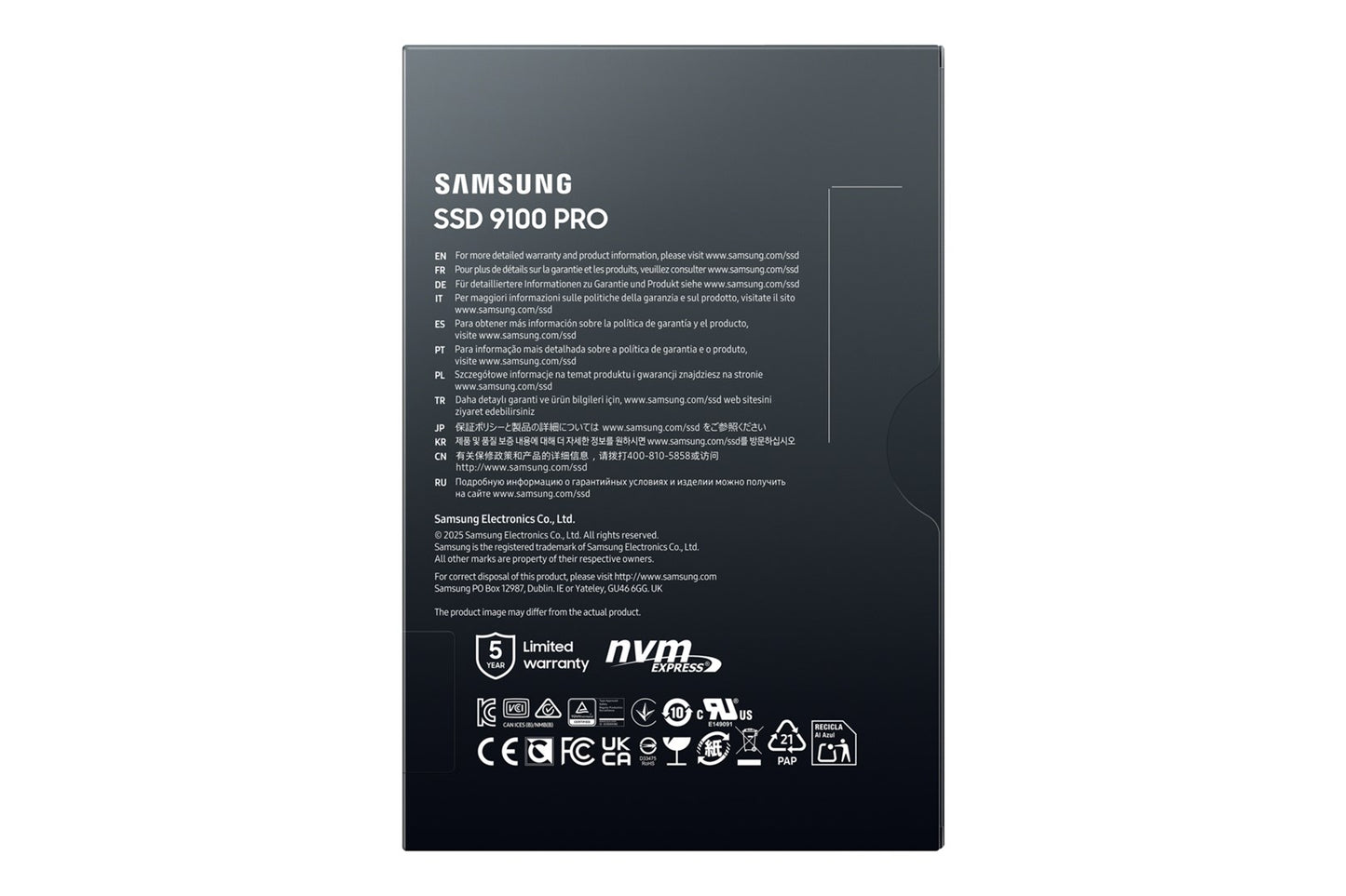 Dysk SSD Samsung 9100 PRO 1TB NVMe M.2 PCIe 5.0