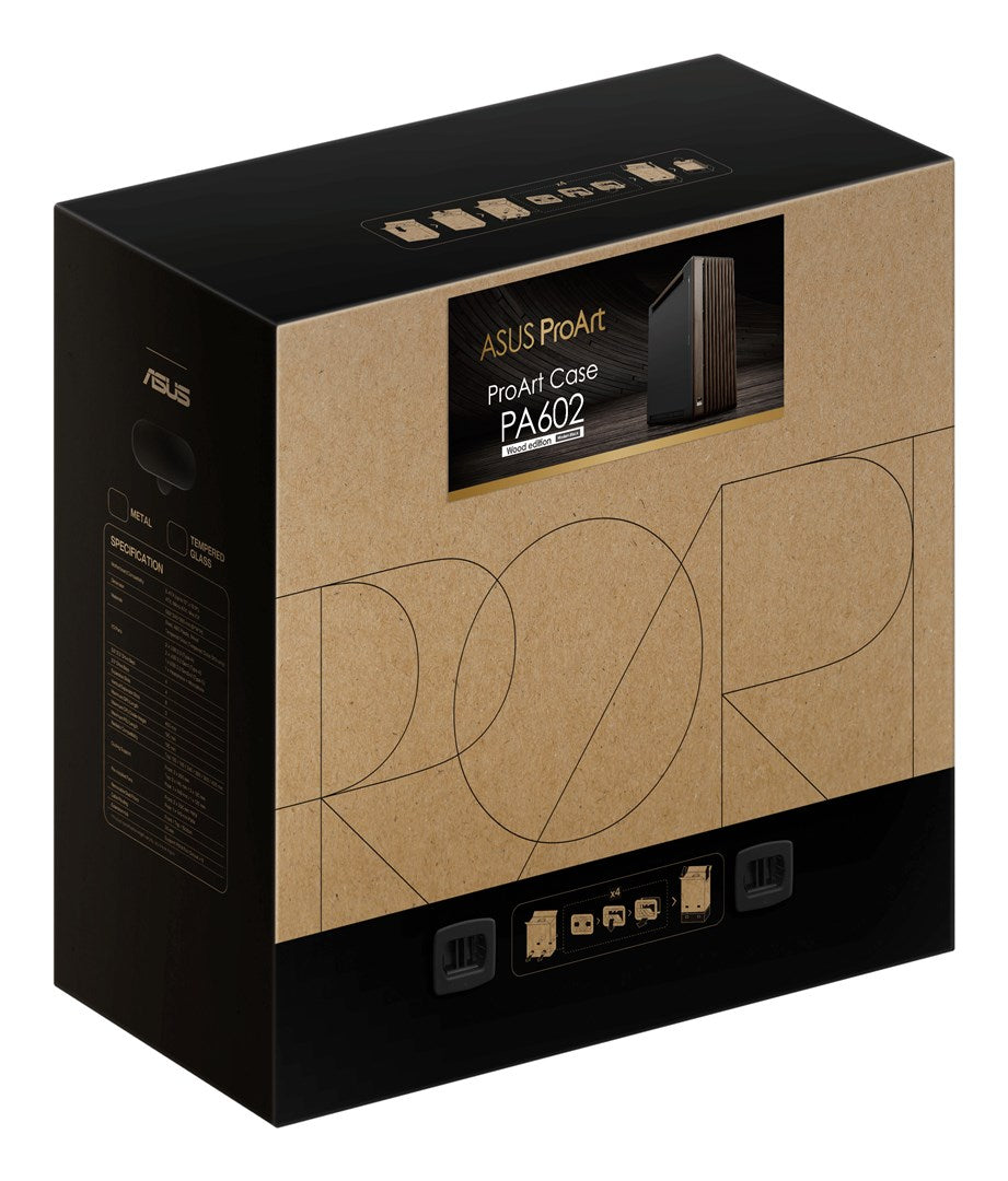 Obudowa Asus PROART PA602 WALNUT WOOD METAL PWM MOD