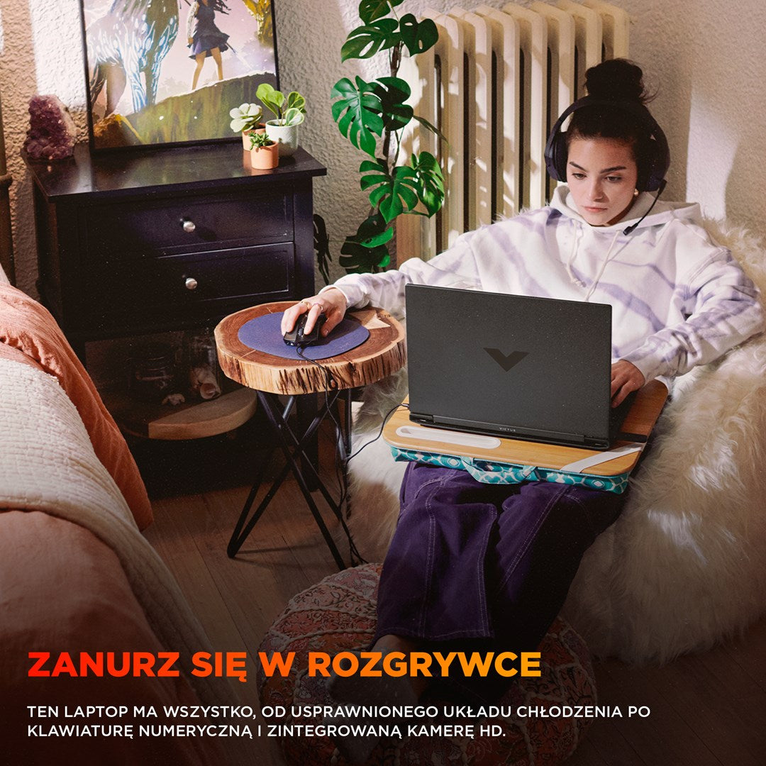 HP Victus 15-fa2243nw i5-13420H 15.6"FHD IPS 144Hz 300nits AG 16GB DDR4 3200 SSD512 GeForce RTX 4050_6GB Cam720p 70Wh Win11 Silver Mica 2Y