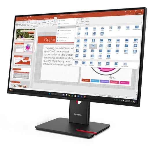 Lenovo ThinkVision T27-40 27"FHD 120Hz 300nits AG USB HDMI DP Eclipse Black
