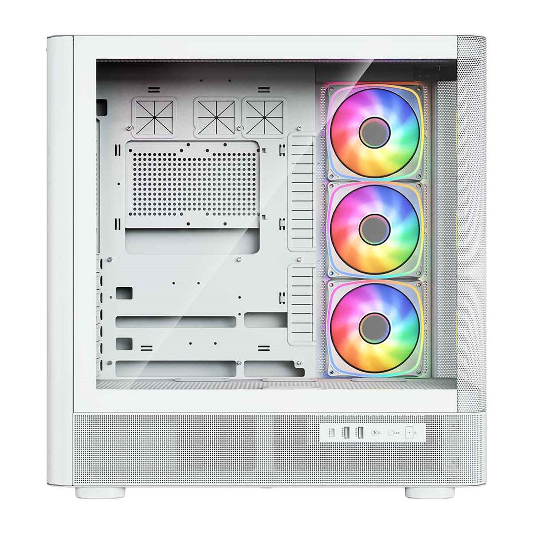 MODECOM OBUDOWA VOLCANO AQ 500 ARGB MIDI BIAŁA
