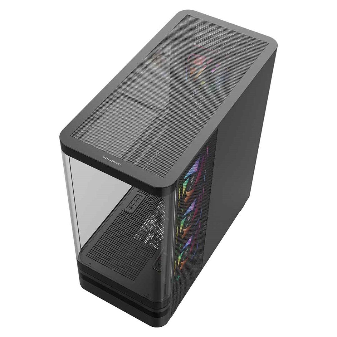MODECOM OBUDOWA VOLCANO AQ 100 ARGB MIDI CZARNA