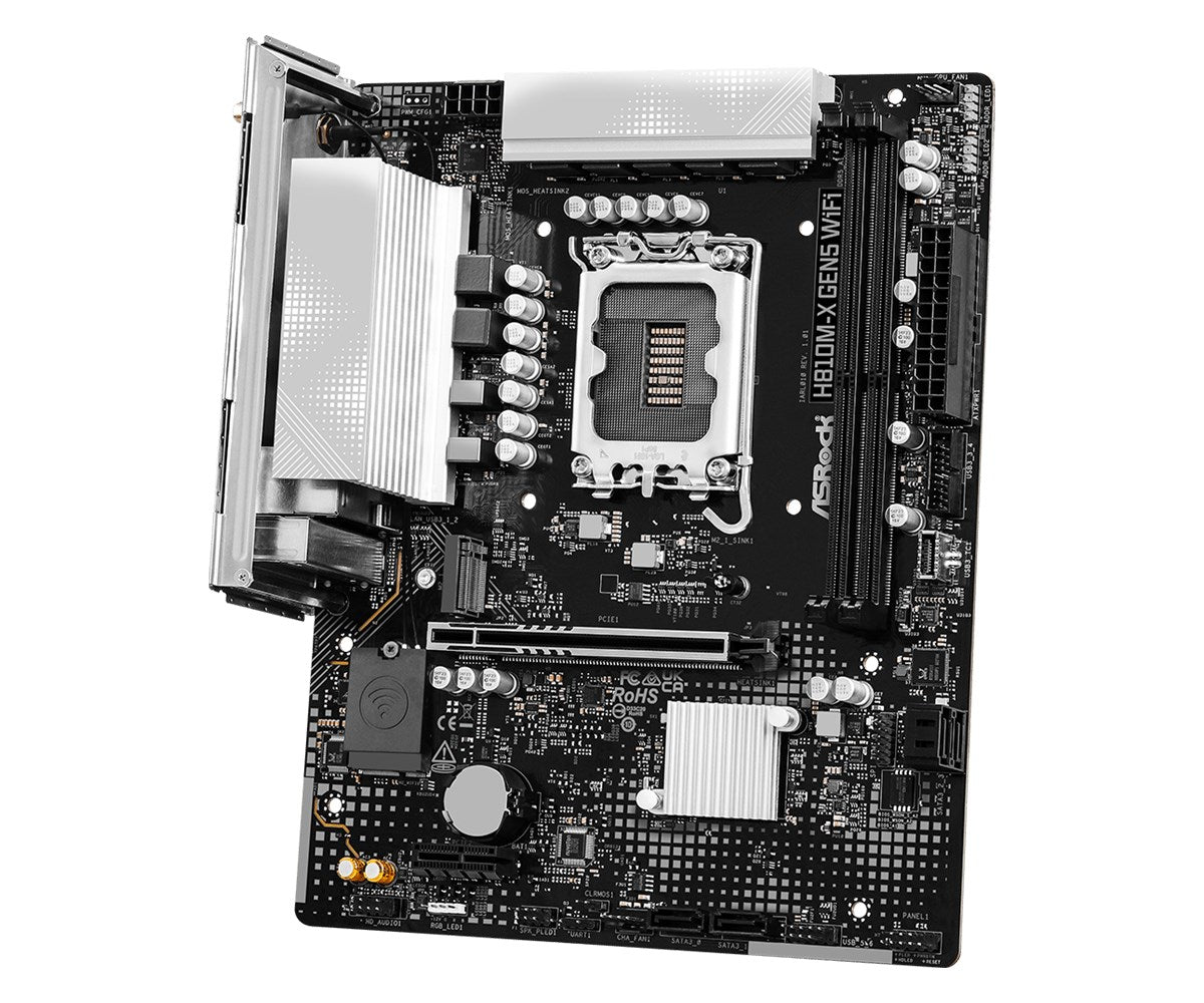 Asrock H810M-X Gen5 WiFi Intel H810 LGA 1851 (Socket V1) micro ATX