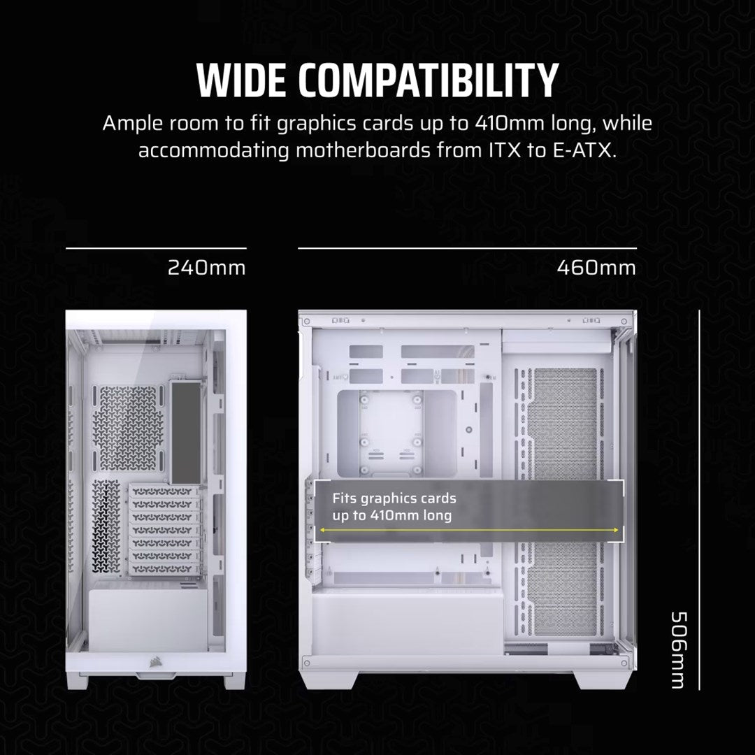 Obudowa Corsair 3500X RSR ARGB Tempered Glass Mid-Tower, White