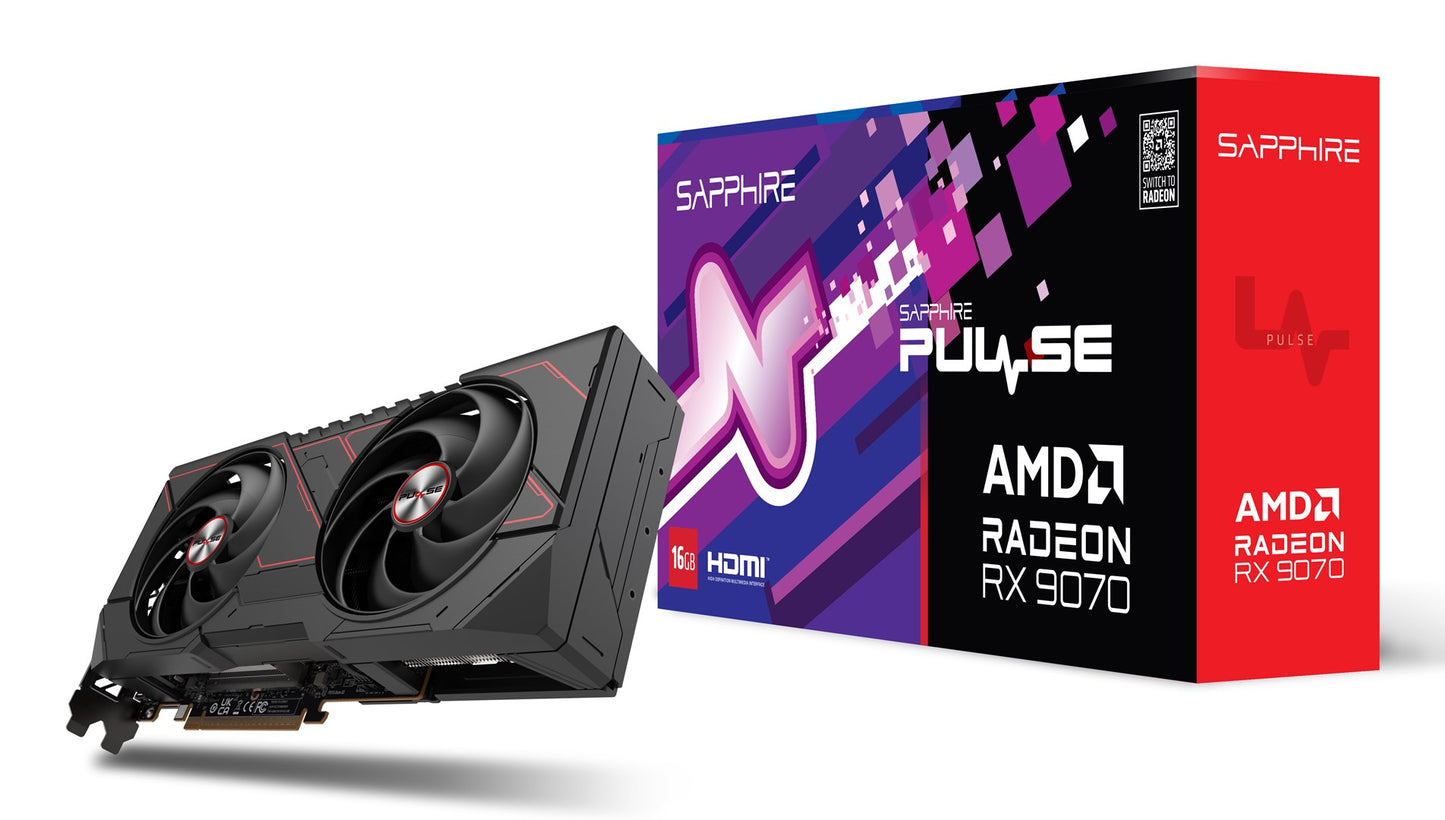 Karta graficzna SAPPHIRE PULSE RX 9070 GAMING 16GB