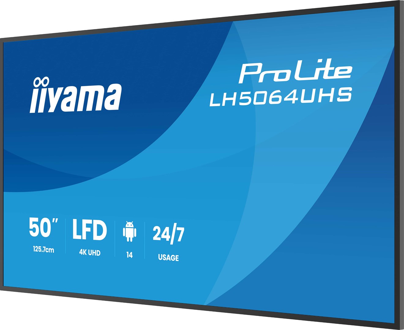 Monitor iiyama LH5064UHS-B1AG 50 IN LCD UHD - Płaski ekran - 127 cm