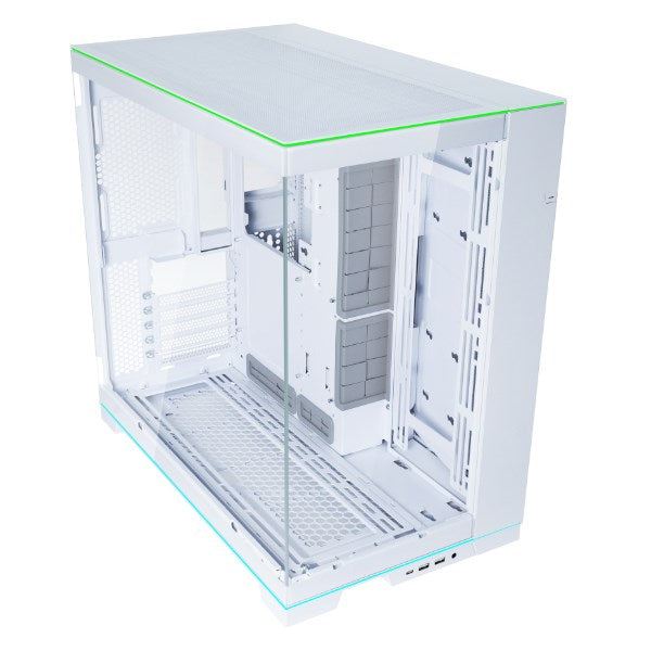 Lian Li O11D EVO RGB, Szkło hartowane - białe