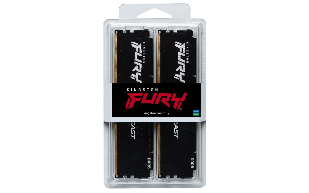 KINGSTON DDR5 16GB 6000MT/s CL30 DIMM (Kit of 2) FURY Beast Black EXPO