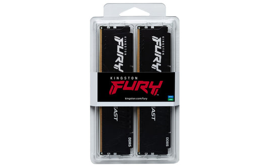 KINGSTON DDR5 16GB 6000MT/s CL30 DIMM (Kit of 2) FURY Beast Black EXPO