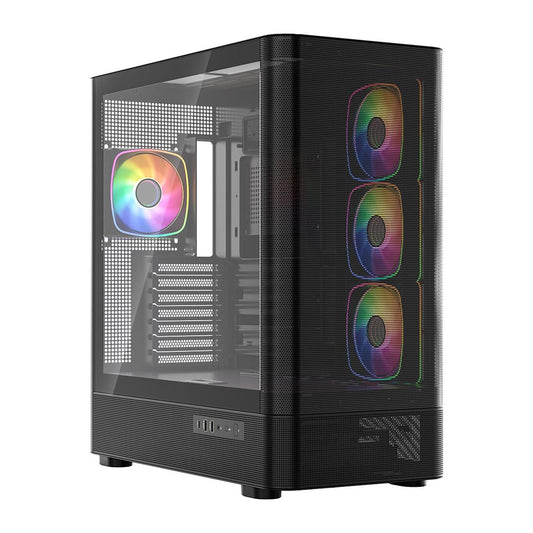 MODECOM OBUDOWA VOLCANO AQ 300 ARGB MIDI CZARNA