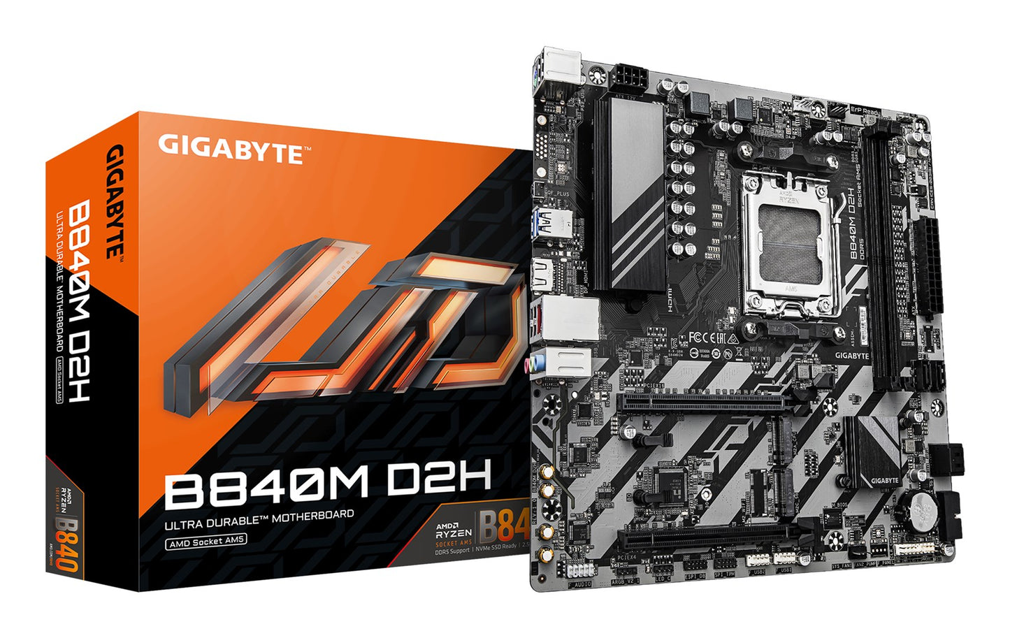 Płyta główna Gigabyte B840M D2H (B840,AM5,mATX,DDR5)