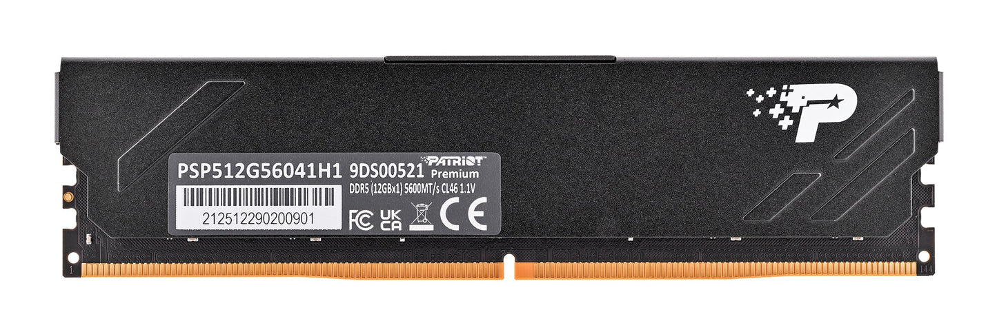 Patriot Premium Black DDR5 12GB 5600MHz Radiator 1Rank