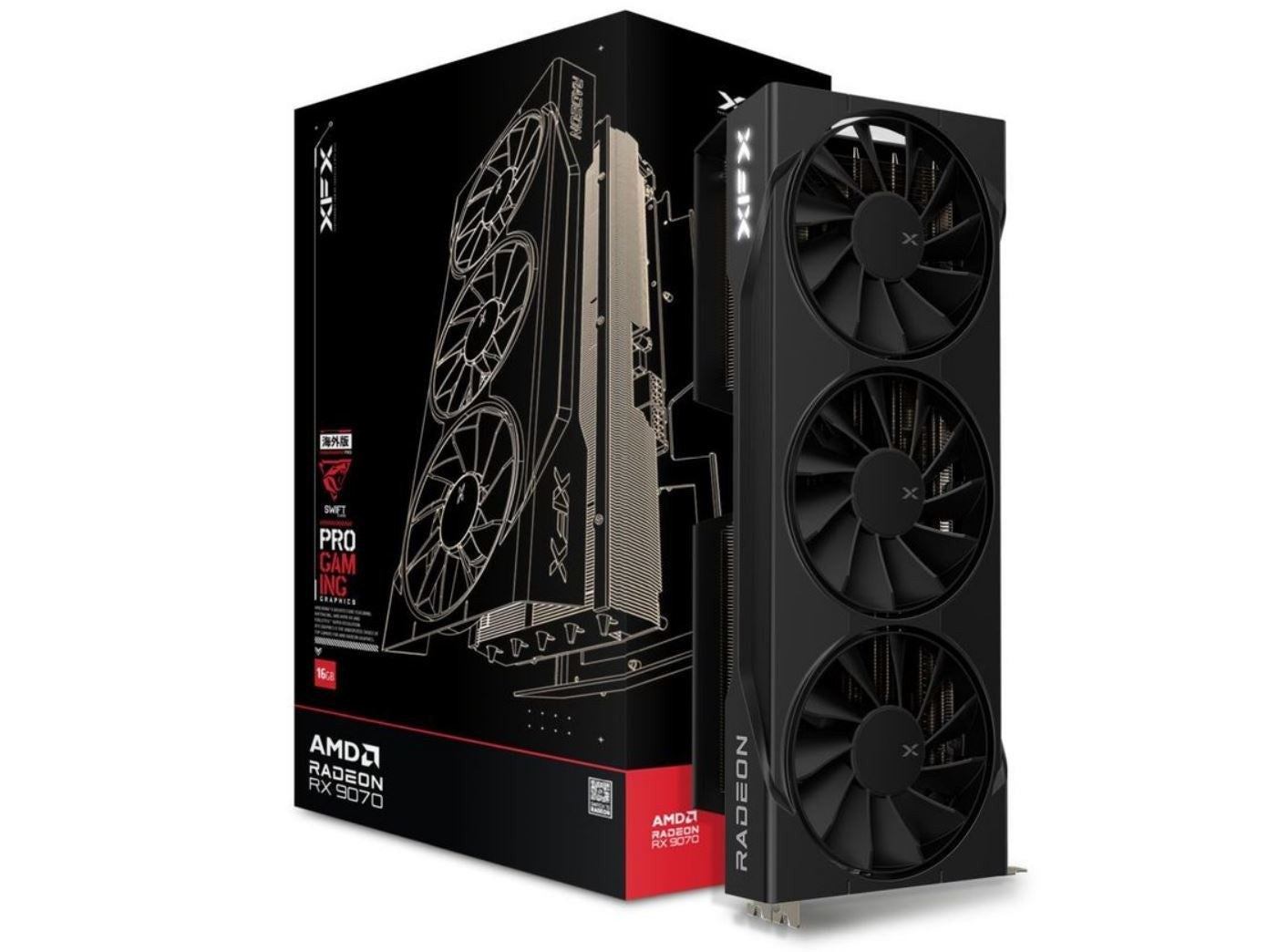 Karta graf. XFX Swift RX 9070 3-FAN Gaming  Ed 16GB