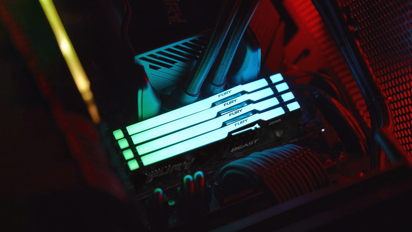 Kingston Technology FURY Beast RGB moduł pamięci 16 GB 1 x 16 GB DDR5 2800 MHz