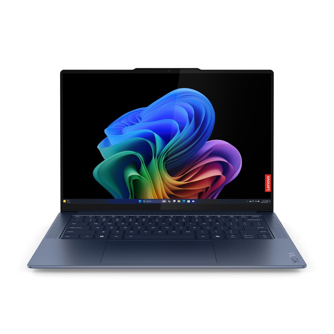Lenovo Yoga Slim 7 14Q8X9 Snapdragon X Elite X1E-78-100 14.5" 3K Touch OLED 500nits Glossy 90Hz 16GB LPDDR5x-8448 SSD512 Qualcomm Adreno GPU 70Wh Win11 Cosmic Blue