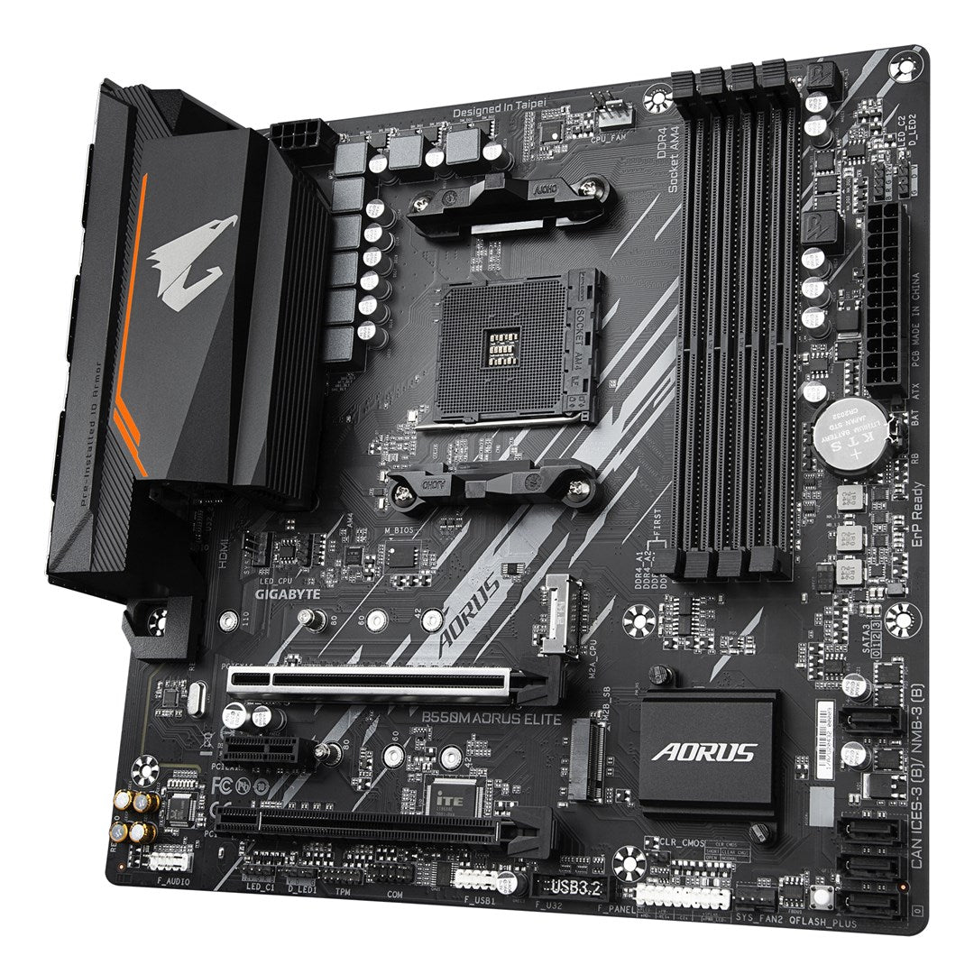 Płyta główna Gigabyte B550M AORUS ELITE Socket AM4 micro ATX AMD B550