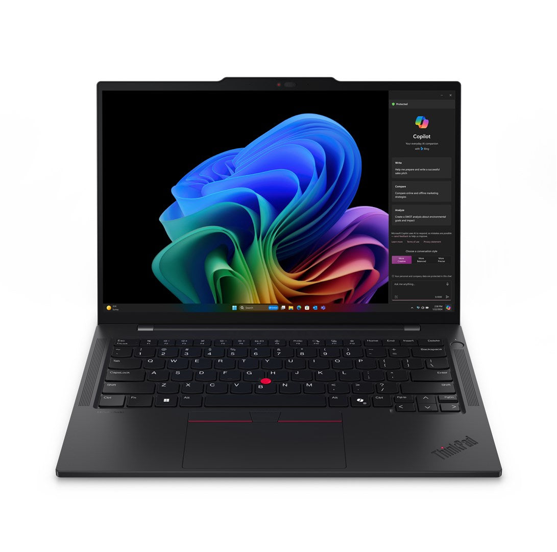 Lenovo ThinkPad T14s G6 Snapdragon X1E-78-100 14"WUXGA Touch IPS 400nits AG 60Hz 32GB LPDDR5x-8448 SSD512 QualcommnAdreno GPU W11Pro Black 3Y OnSite