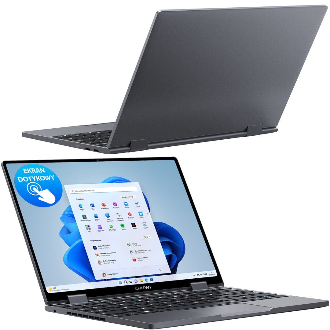 Chuwi MiniBook-X-2023-K3-SR Celeron N150/10.51" (1200x1920) TouchScreen IPS/16GB/SSD 512GB/BT/BLKB/x360/Win 11 Silver