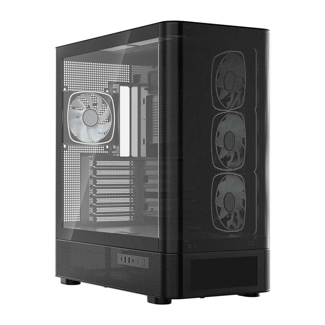 MODECOM OBUDOWA VOLCANO AQ 500 ARGB MIDI CZARNA