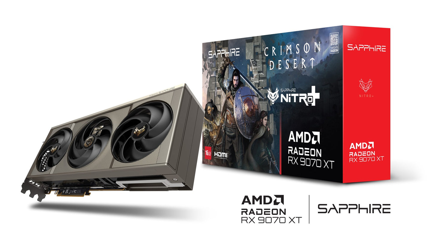 Karta graficzna SAPPHIRE NITRO+ RX 9070 XT OC 16G C DES