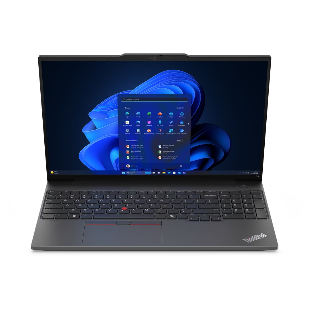 Lenovo ThinkPad E16 Gen 2 Ryzen 5 7535U 16"WUXGA IPS 300nits AG 8GB DDR5 SSD256 660M Backlit Kb FgPr Cam1080p 47Wh W11Pro Black (REPACK) 2Y