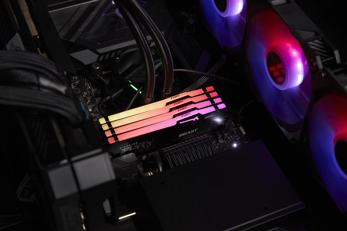KINGSTON DDR5 32GB 6800MT/s CL34 DIMM (Kit of 2) FURY Beast RGB EXPO