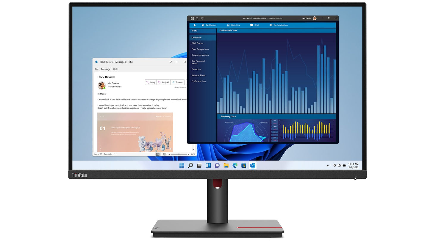 Monitor Lenovo ThinkVision T27p-30 LED display 68,6 cm (27") 3840 x 2160 px 4K Ultra HD Czarny