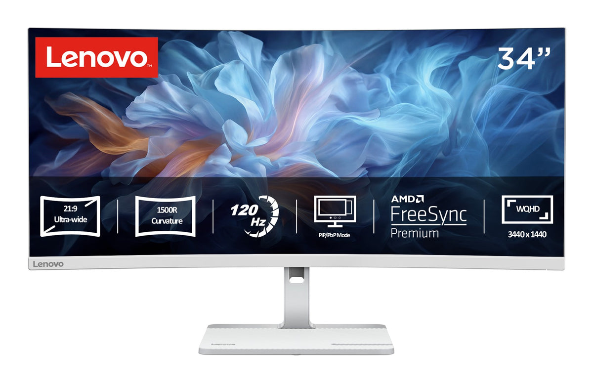Lenovo L34W-4C 34"WQHD 120Hz 350nits HDMI DP Cloud Grey