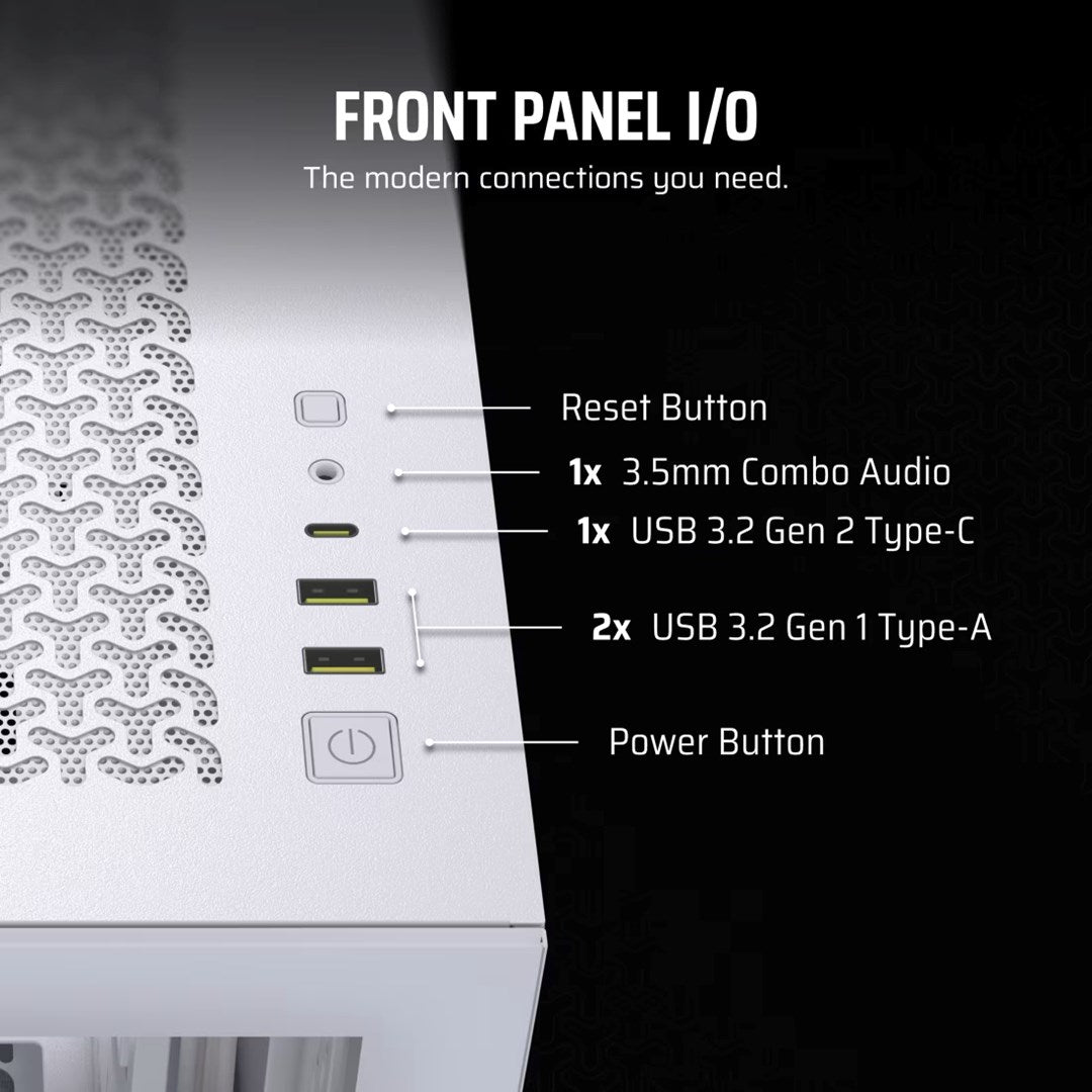 Obudowa Corsair 3500X RSR ARGB Tempered Glass Mid-Tower, White