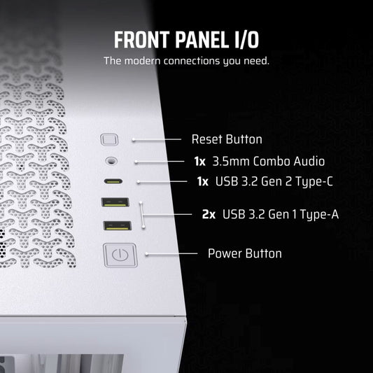 Obudowa Corsair 3500X RSR ARGB Tempered Glass Mid-Tower, White