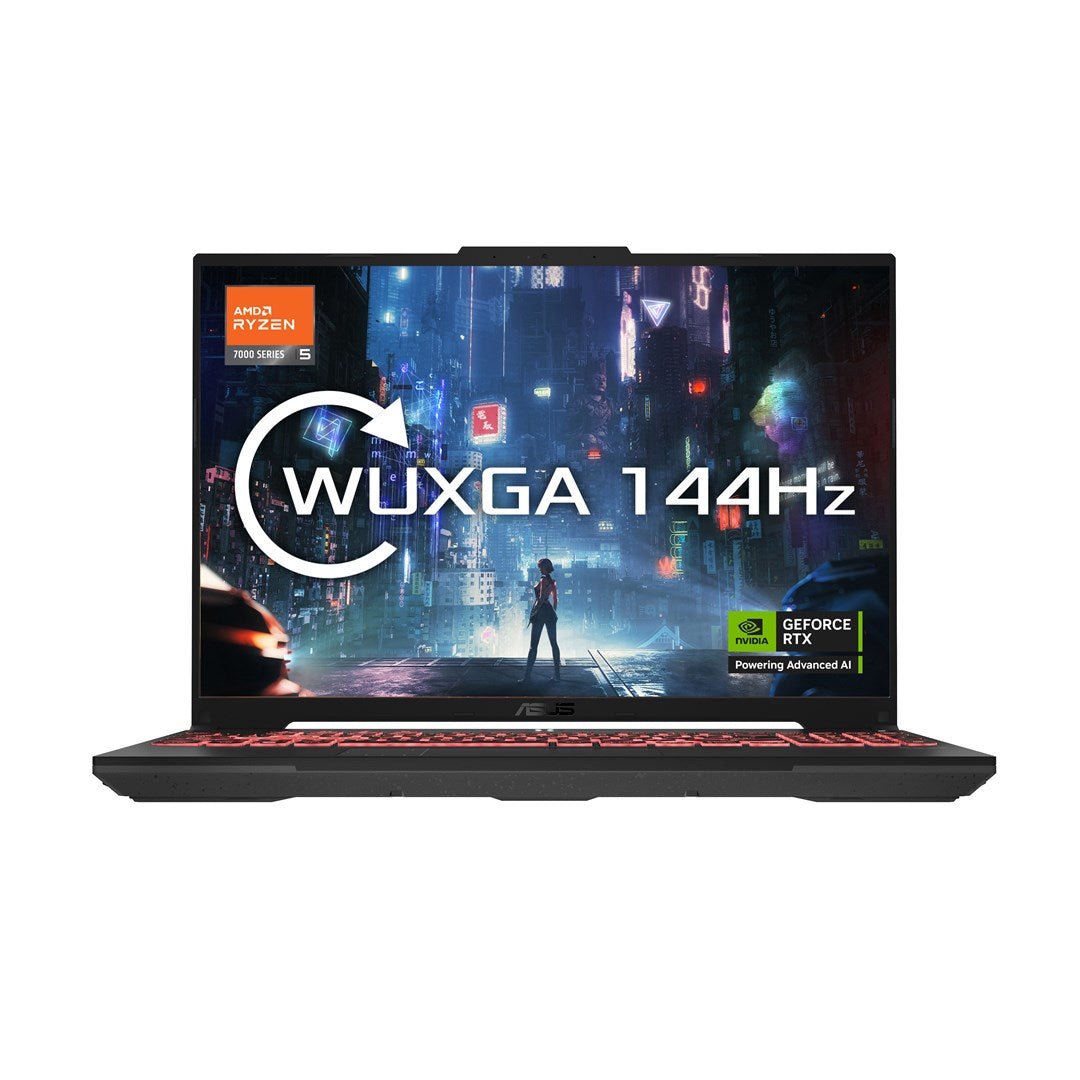 ASUS TUF Gaming A16 FA607NU-R5165W Ryzen 5 7535HS 16.0" FHD+ 144Hz Value IPS-level 300nits AG 16GB DDR5 SSD512 GeForce RTX 4050 6GB LAN WLAN+BT Cam720p 56Wh Win11 Mecha Gray